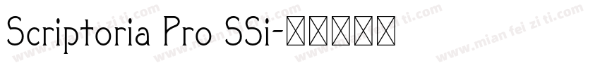 Scriptoria Pro SSi字体转换